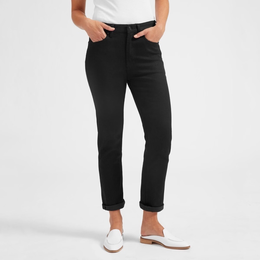 Everlane Black Modern Boyfriend Jeans